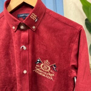 Home tmmy corduroy shirt – red