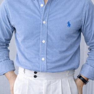 rl corduroy shirt white