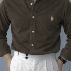 Home rl corduroy shirt white