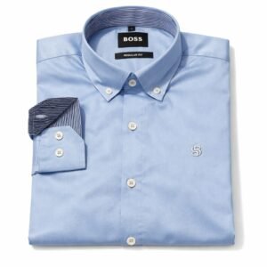 hug* b*ss solid shirt white