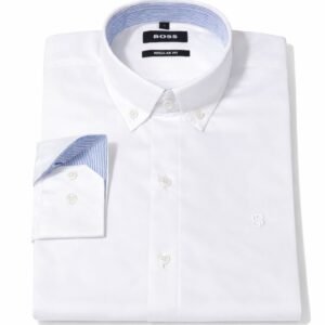 hug* b*ss solid shirt white