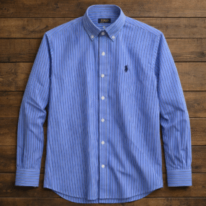 classic stripe shirt sky blue & white