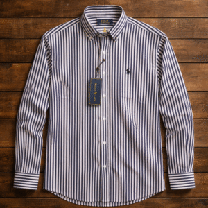 classic stripe shirt sky blue & white