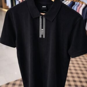 hugo solid polo black