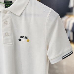 hugo classic tennis polo – white
