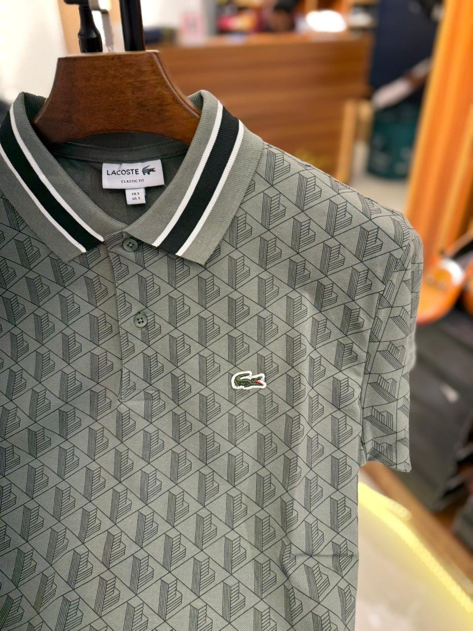 lš„coste all over print polo grey(ps 15) lš„coste all over print polo grey(ps 15)