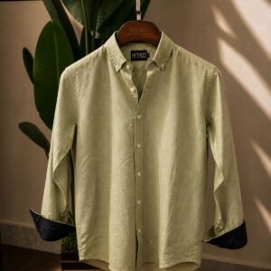 Home retroo remi cotton shirt – beige