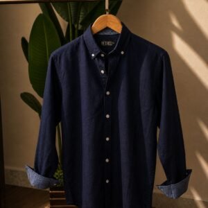 Home retroo remi cotton shirt – beige