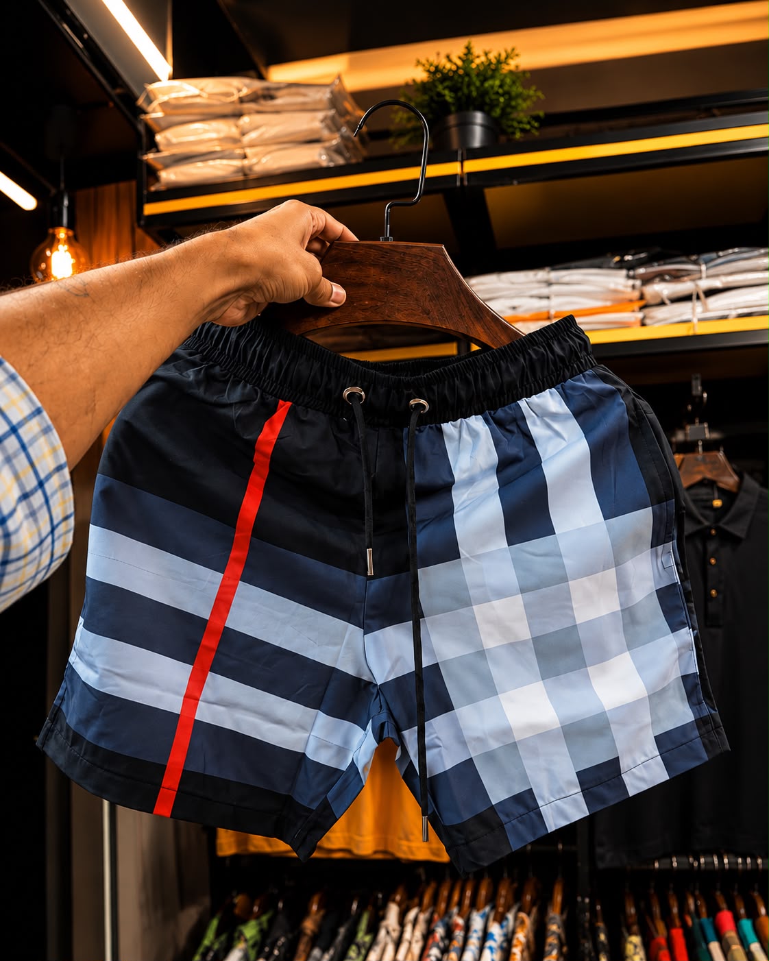 men’s checkered summer shorts black men’s checkered summer shorts black