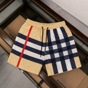 men’s checkered summer shorts black