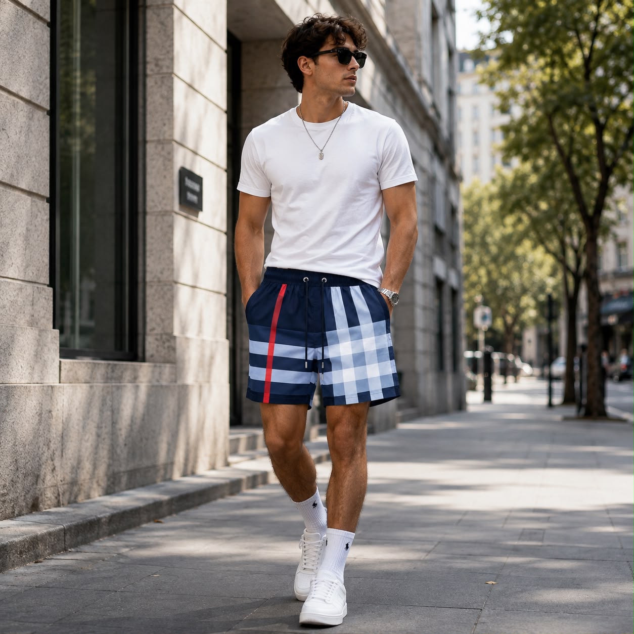 men’s checkered summer shorts black men’s checkered summer shorts black